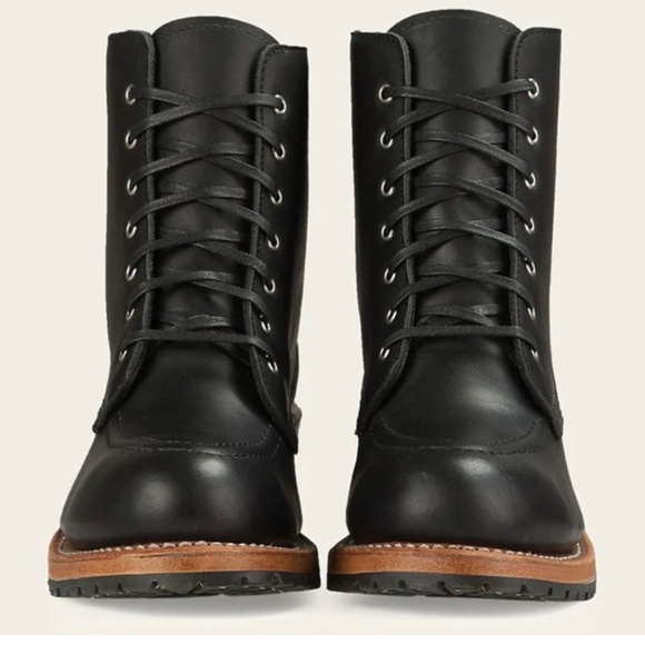 Red Wing 3405 Clara Black Leather Lace Up Boot W Heel Women's Size 8 - Picture 4 of 6